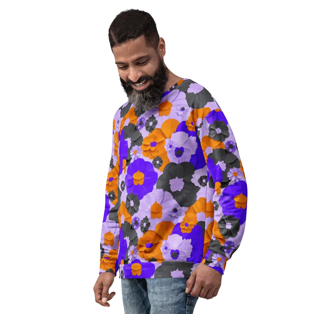 Ember Petals on Sweatshirt — Left Front