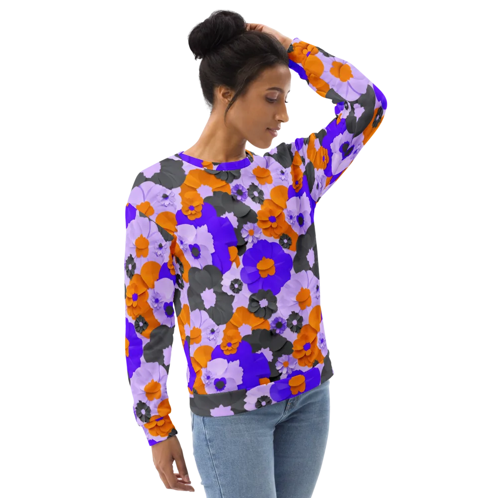 Ember Petals on Sweatshirt — Right Front
