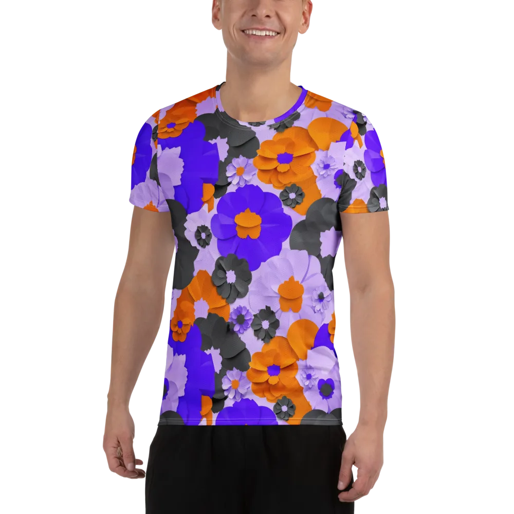 Ember Petals on Men's Athletic T-Shirt — Front