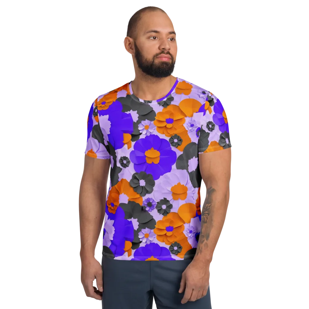 Ember Petals on Men's Athletic T-Shirt — Front