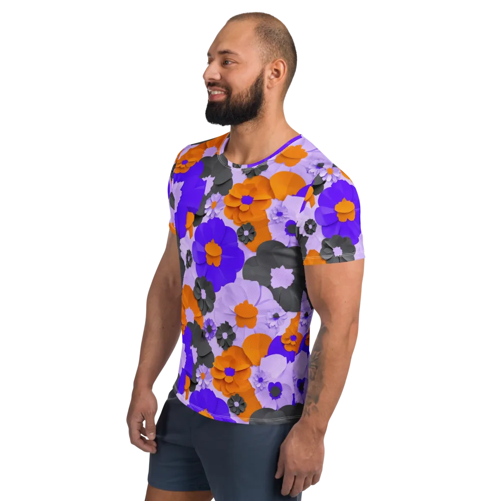 Ember Petals on Men's Athletic T-Shirt — Left