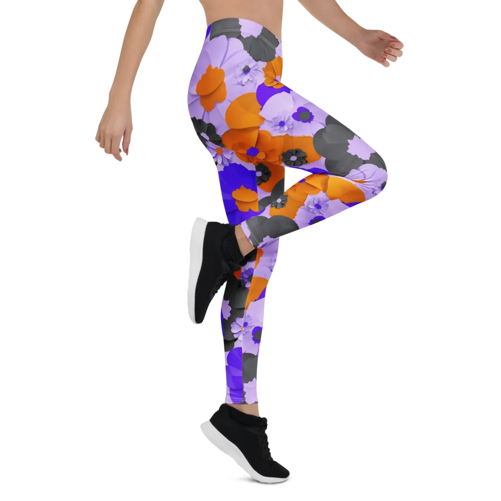 Ember Petals on Leggings — Right