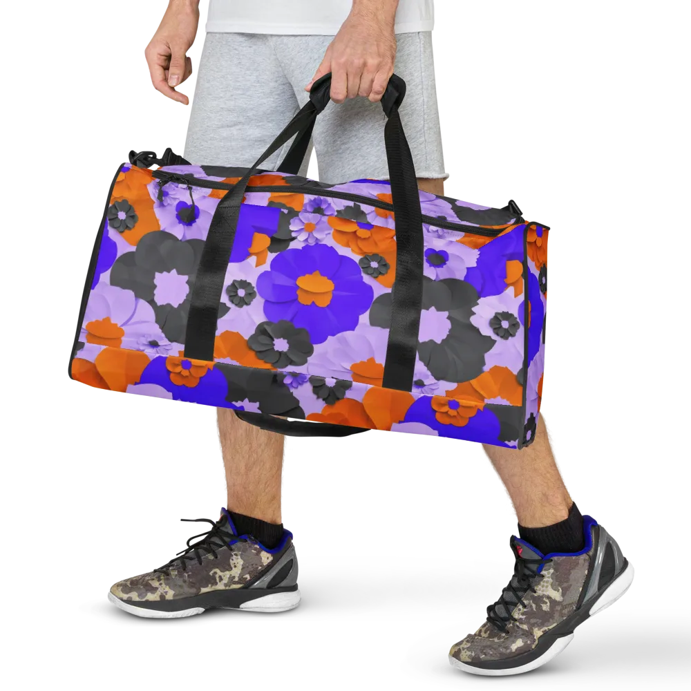 Ember Petals on Duffle Bag — Front