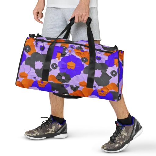 Ember Petals on a Duffle Bag