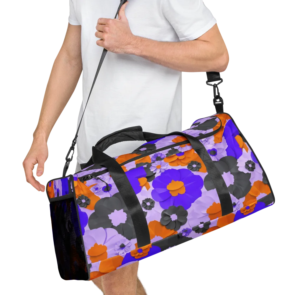 Ember Petals on Duffle Bag — Right Front