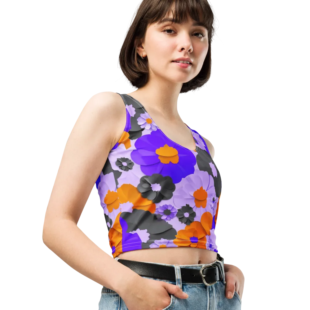 Ember Petals on Crop Top — Right Front