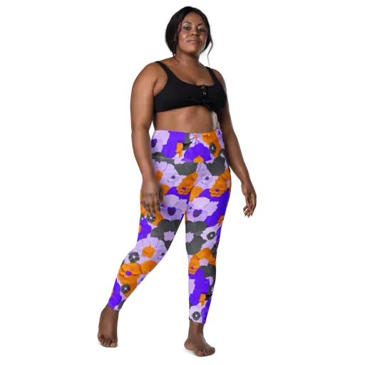 Ember Petals on a Leggings with Pockets