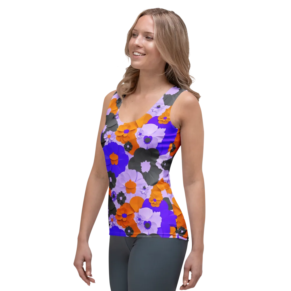 Ember Petals on Women's Tank Top — Left Front