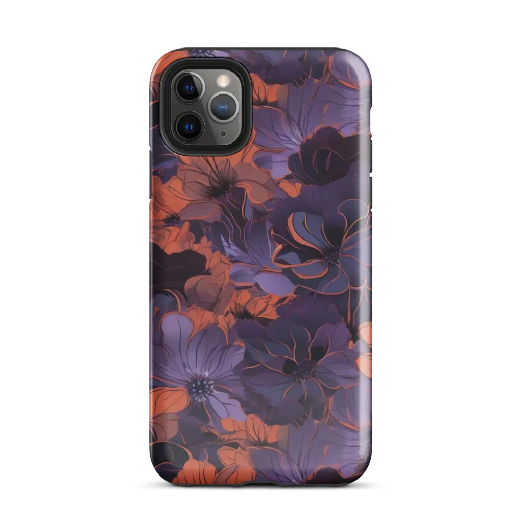 Burnt Violet Bloom on Tough Case for iPhone® — Front