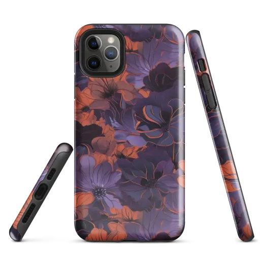 Burnt Violet Bloom on a Tough Case for iPhone®