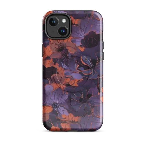 Burnt Violet Bloom on a MagSafe Tough Case for iPhone®