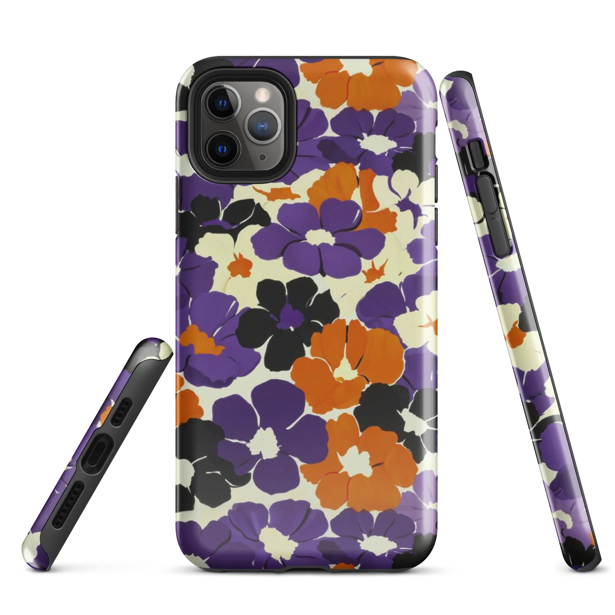 Violet Ember Bloom on Tough Case for iPhone® — Front