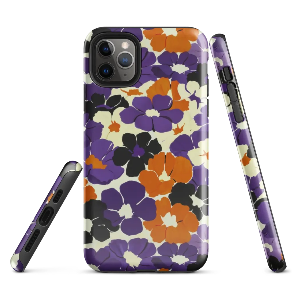 Violet Ember Bloom on Tough Case for iPhone® — Front