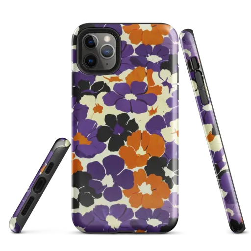 Violet Ember Bloom on a Tough Case for iPhone®