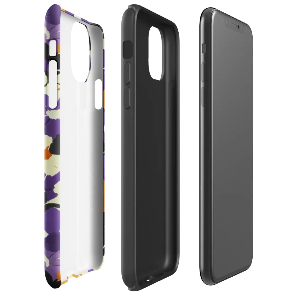 Violet Ember Bloom on Tough Case for iPhone® — Right
