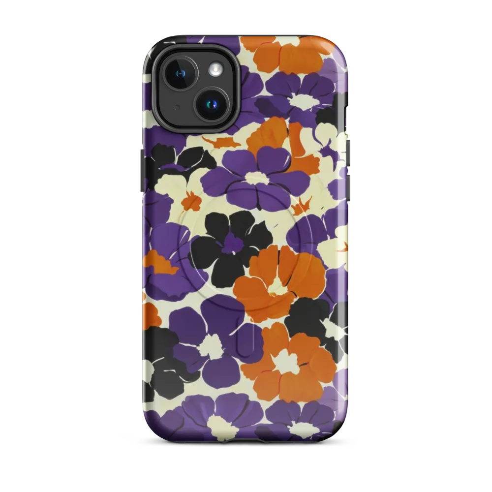 Violet Ember Bloom on MagSafe Tough Case for iPhone® — Front