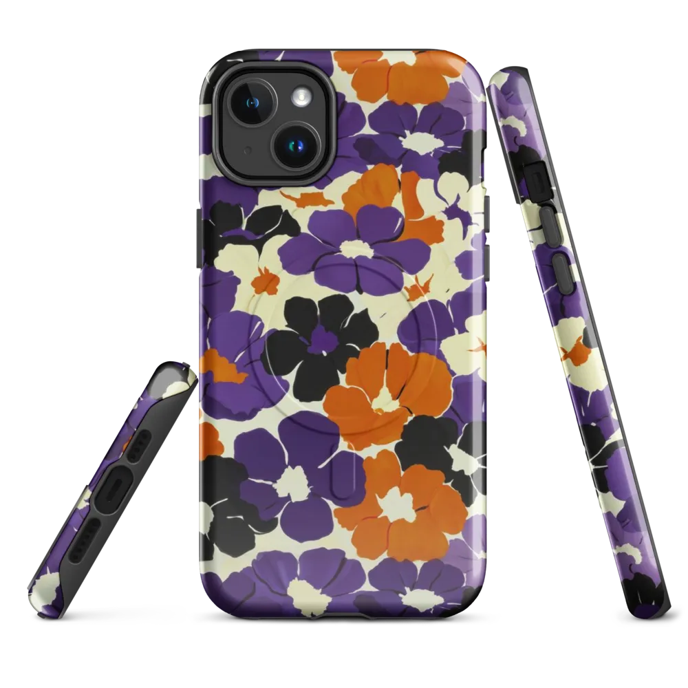 Violet Ember Bloom on MagSafe Tough Case for iPhone® — Front
