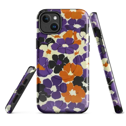 Violet Ember Bloom on a MagSafe Tough Case for iPhone®