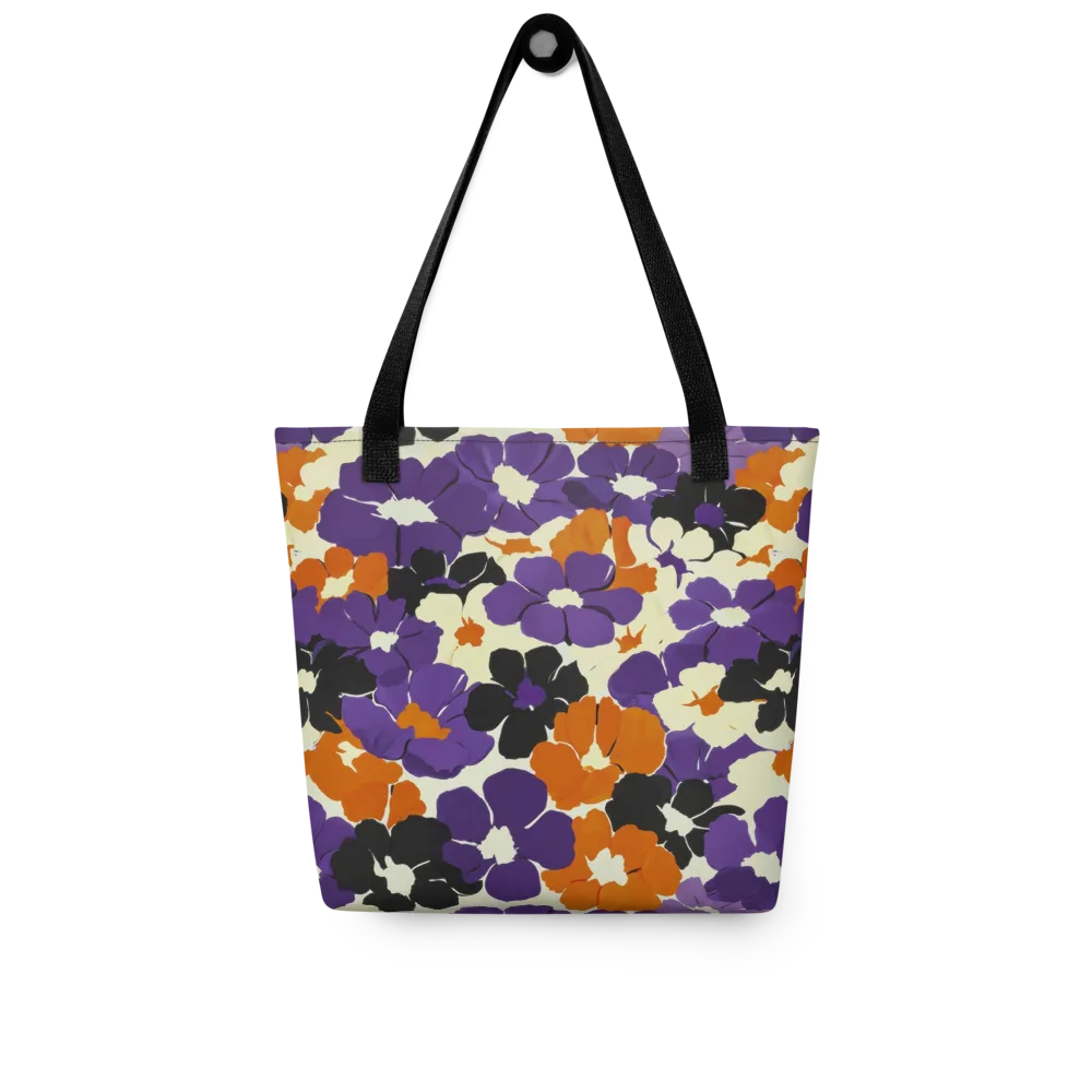 Violet Ember Bloom on Tote Bag — Front