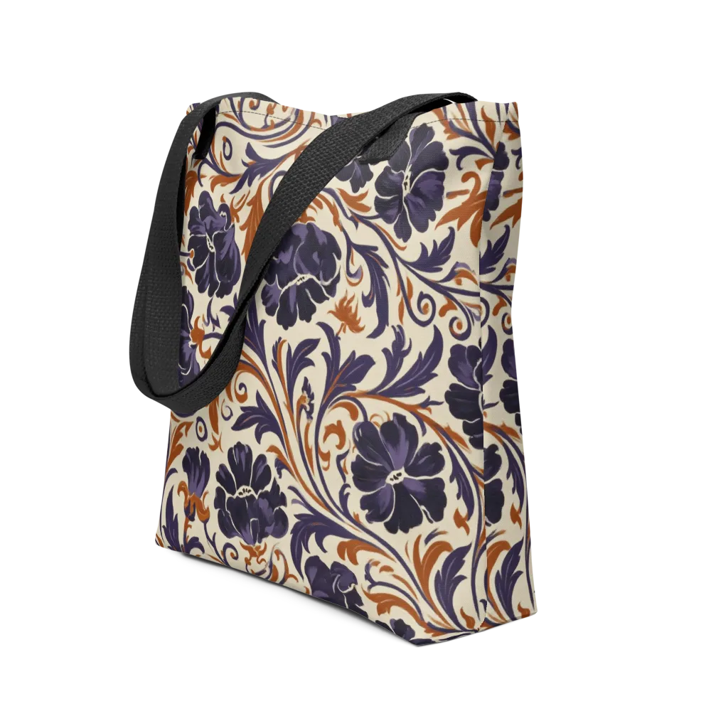 Velvet Scroll on Tote Bag — Front