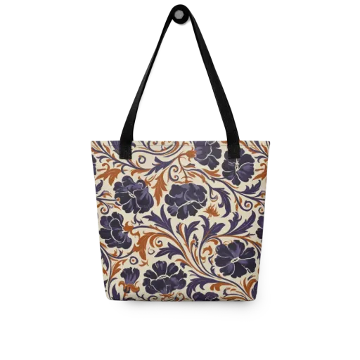 Velvet Scroll on a Tote Bag