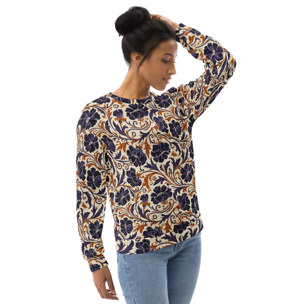Velvet Scroll on Sweatshirt — Right Front