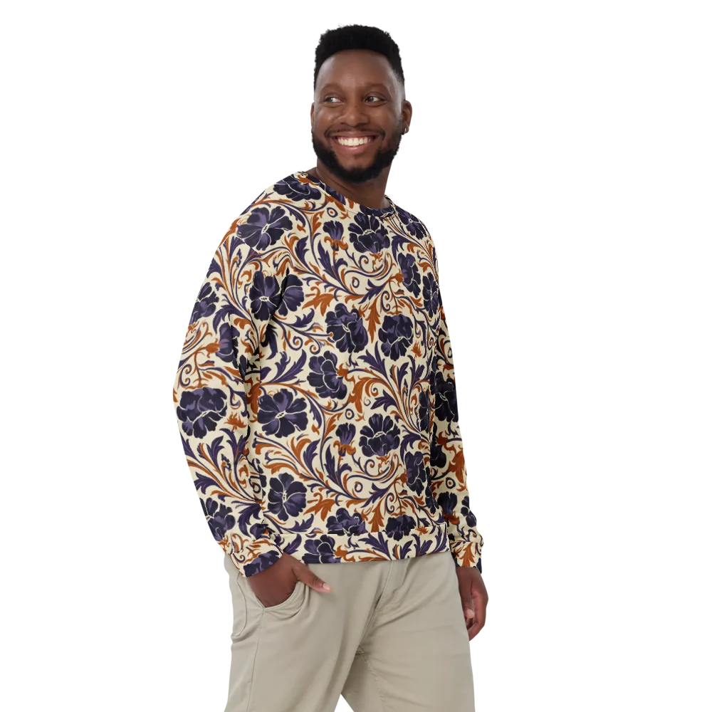 Velvet Scroll on Sweatshirt — Front