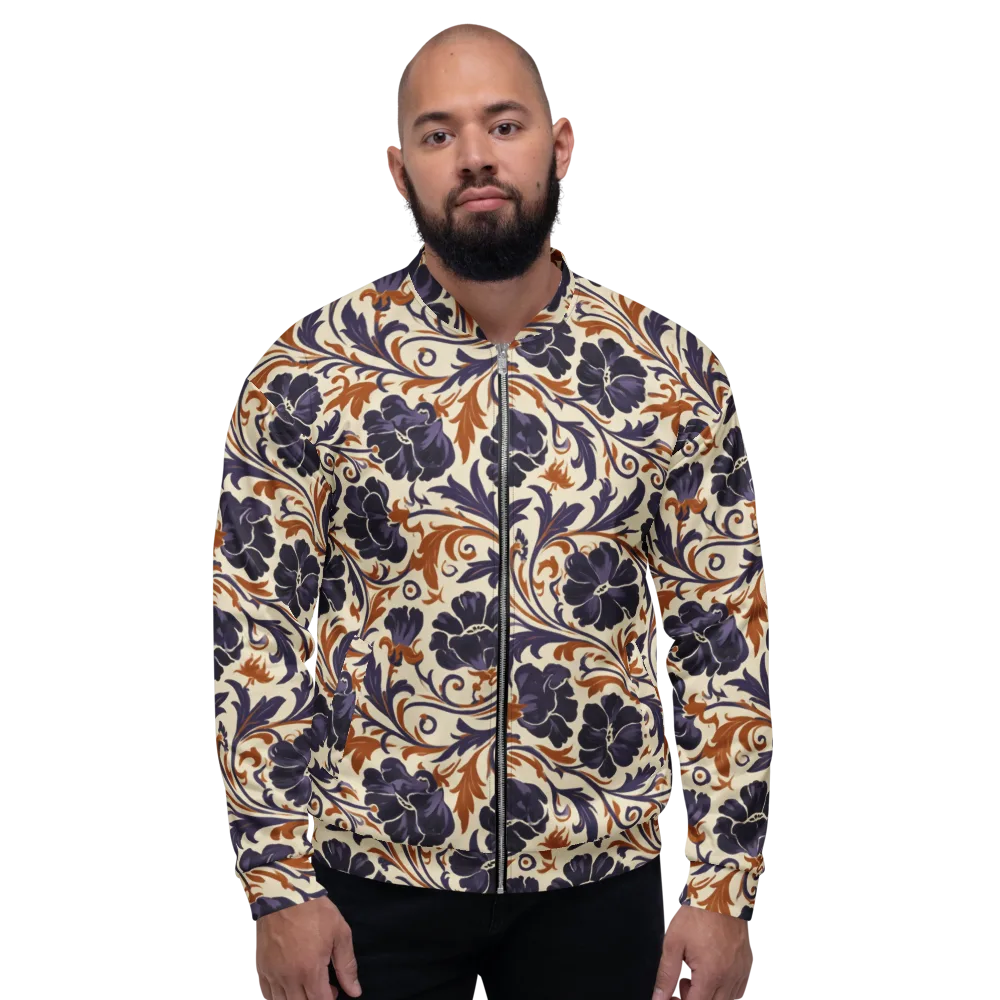Velvet Scroll on Bomber Jacket — Front