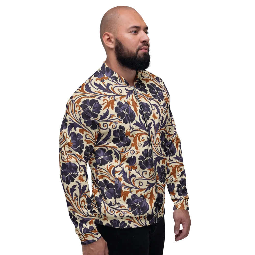 Velvet Scroll on Bomber Jacket — Right