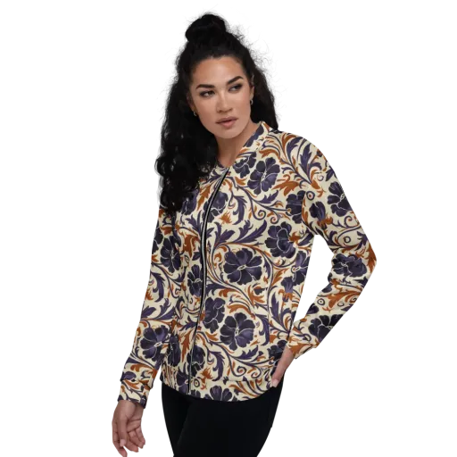 Velvet Scroll on a Bomber Jacket