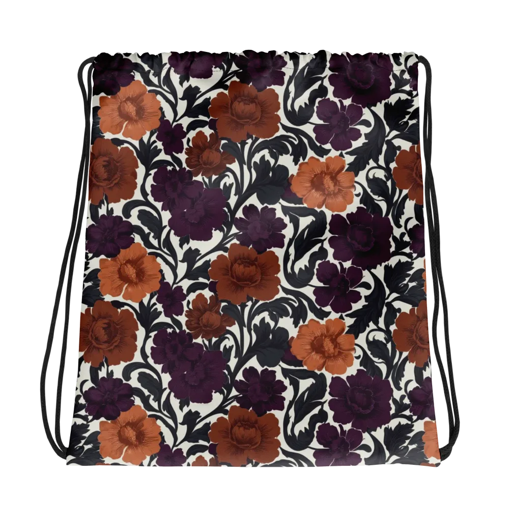 Plum And Persimmon on Drawstring Bag — Photo