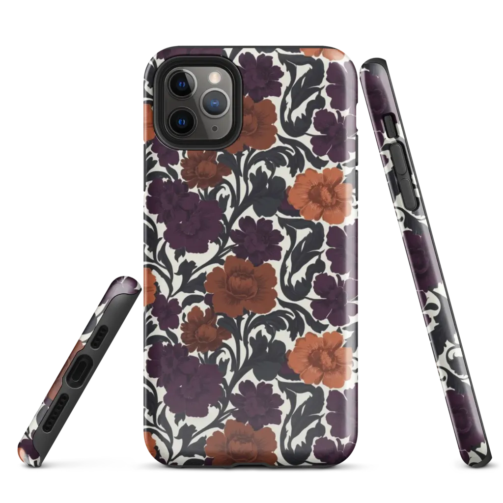 Plum And Persimmon on Tough Case for iPhone® — Front
