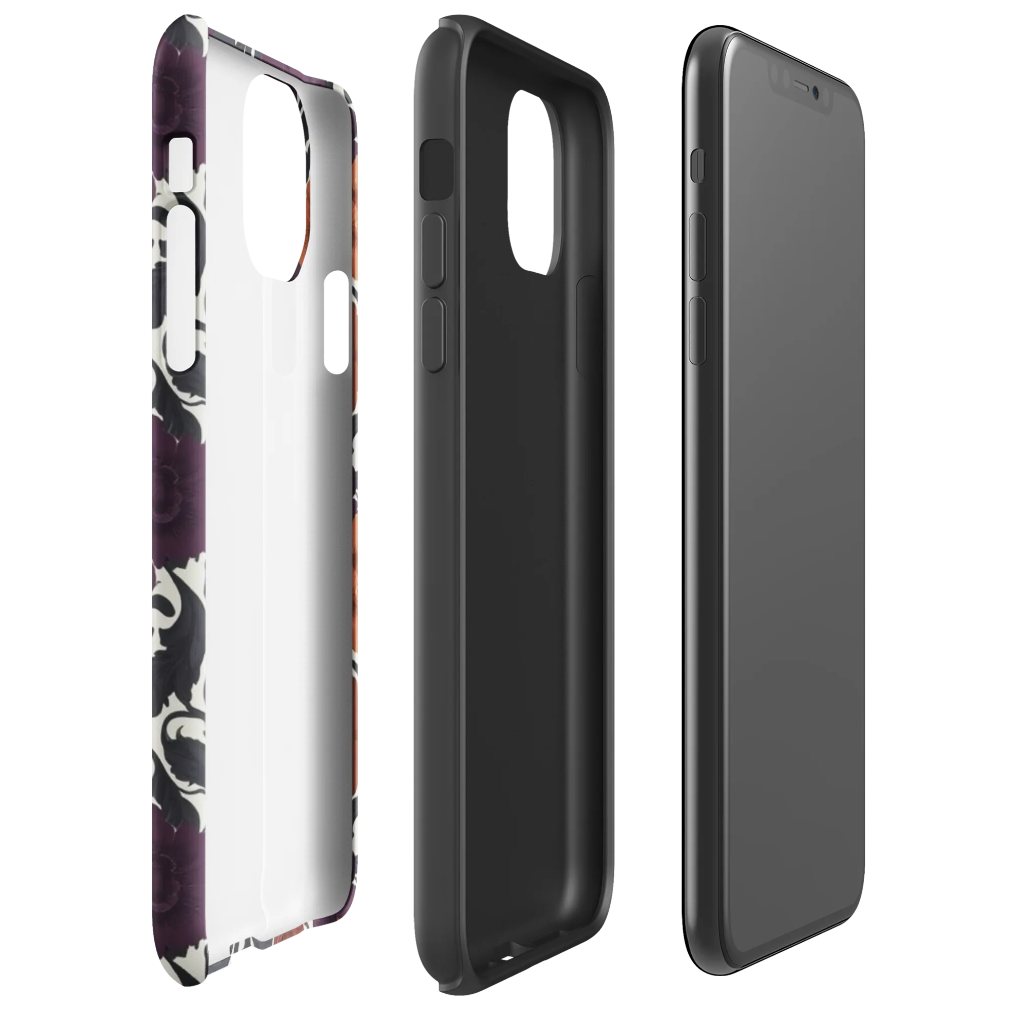 Plum And Persimmon on Tough Case for iPhone® — Right
