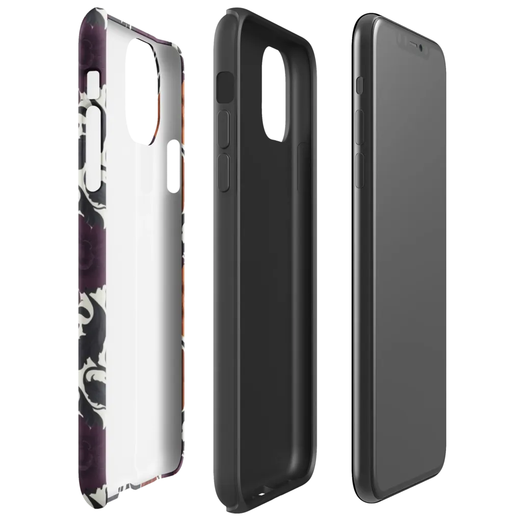 Plum And Persimmon on Tough Case for iPhone® — Right