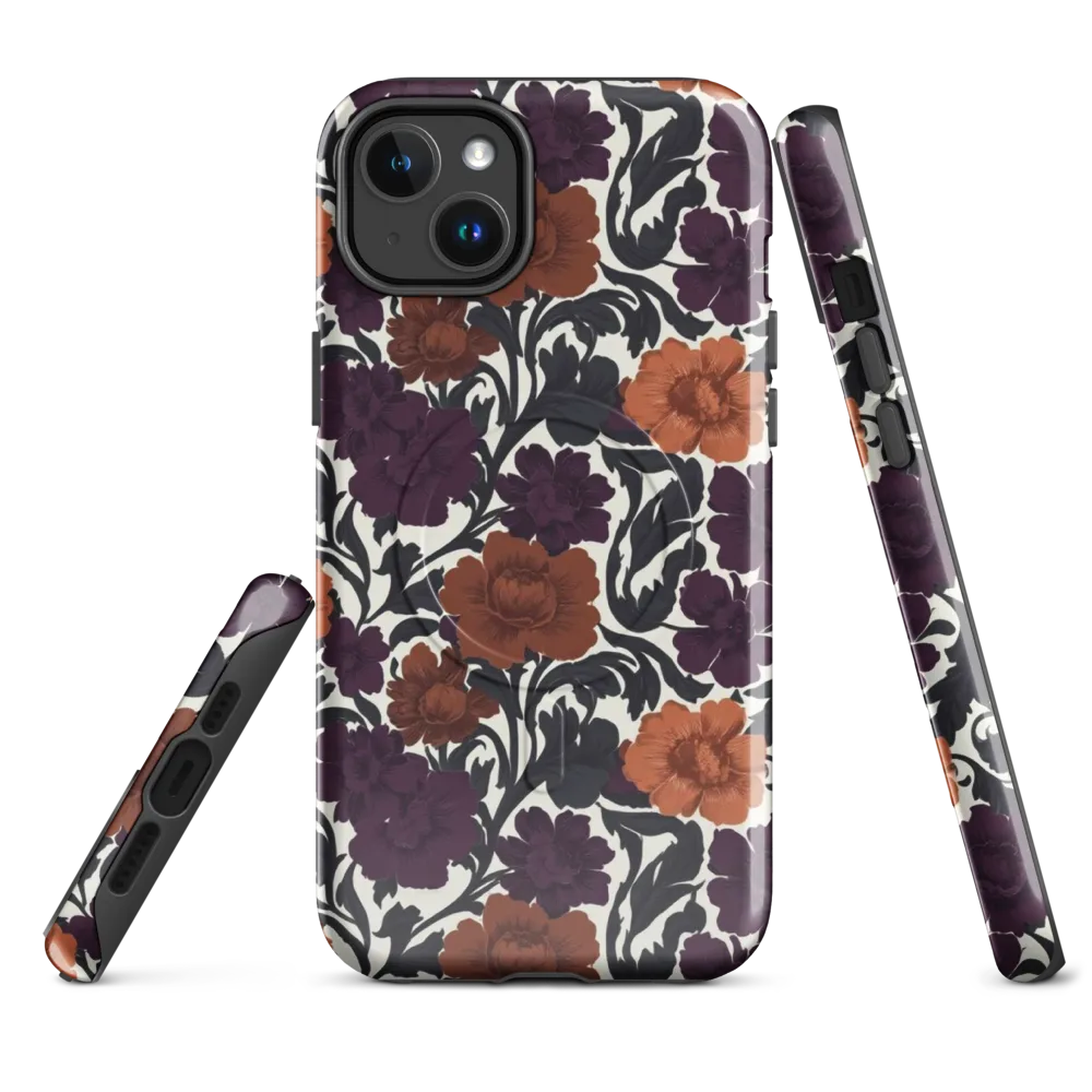 Plum And Persimmon on MagSafe Tough Case for iPhone® — Front