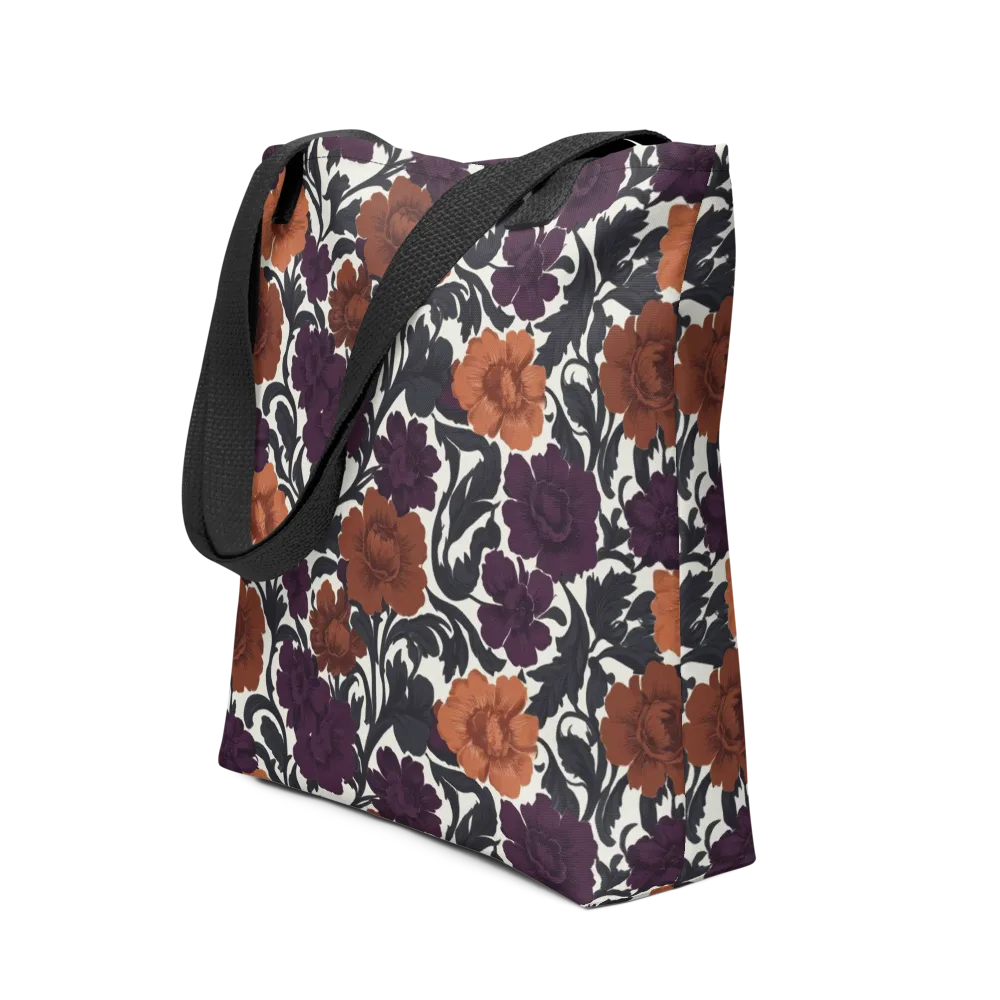 Plum And Persimmon on Tote Bag — Front