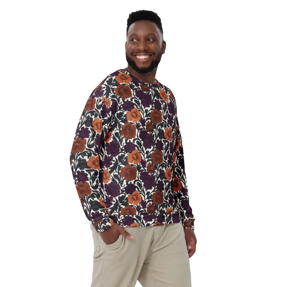 Plum And Persimmon on Sweatshirt — Front