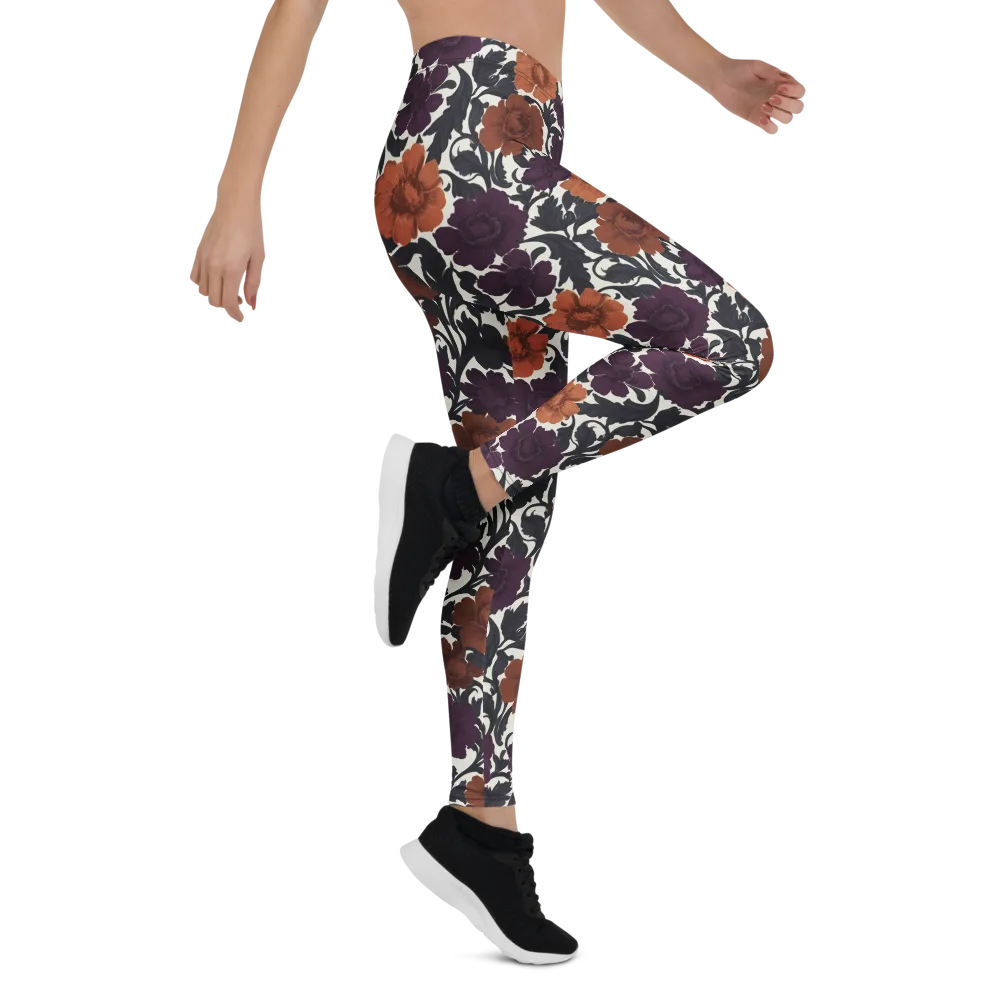 Plum And Persimmon on Leggings — Right