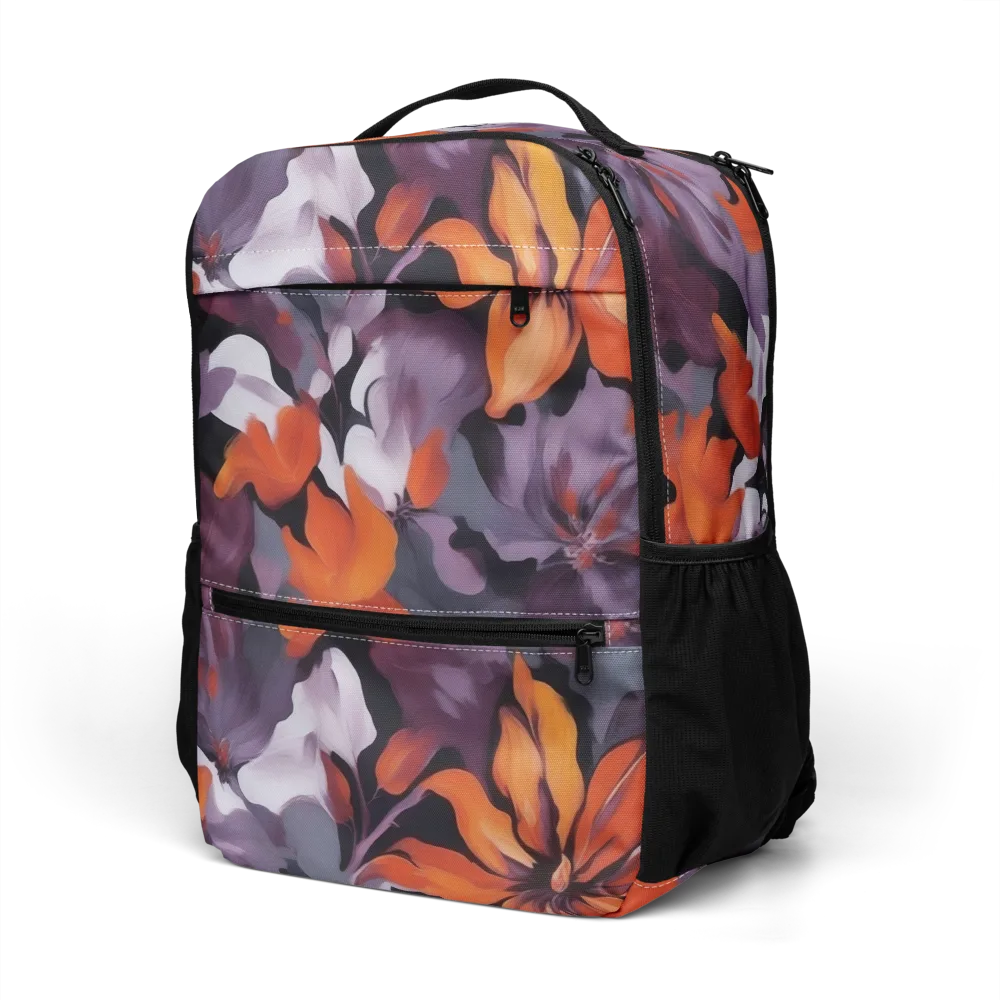 Velvet Flame on Utility Backpack — Left Front