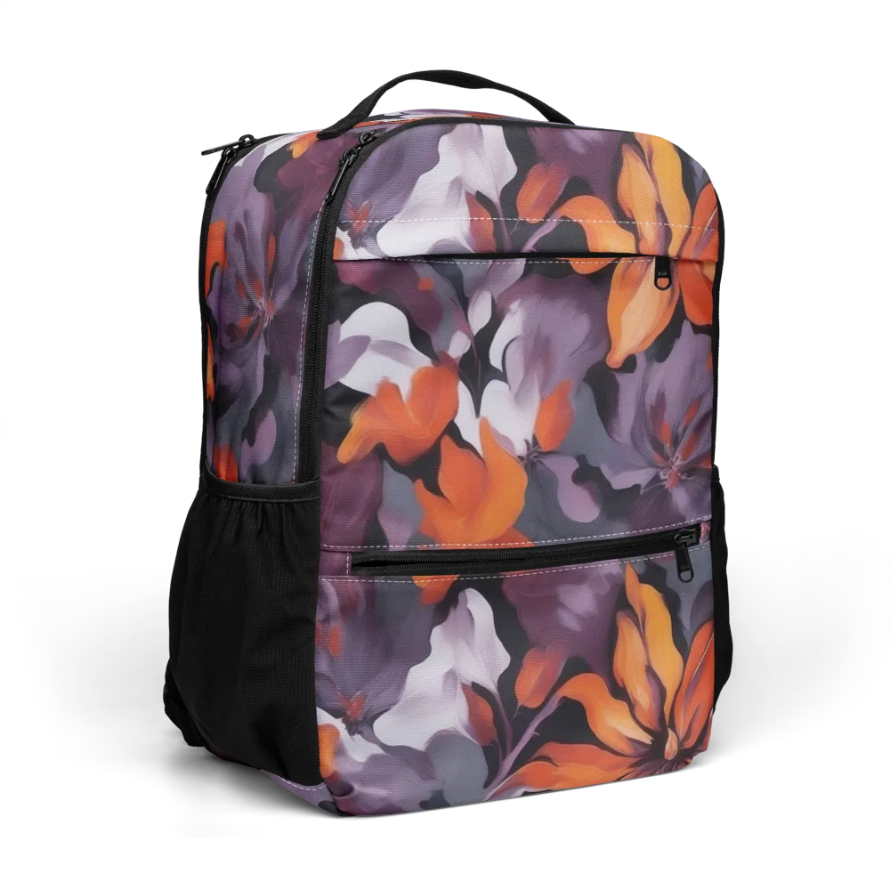 Velvet Flame on Utility Backpack — Right Front