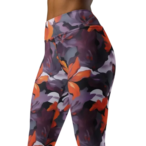 Velvet Flame on a Yoga Leggings