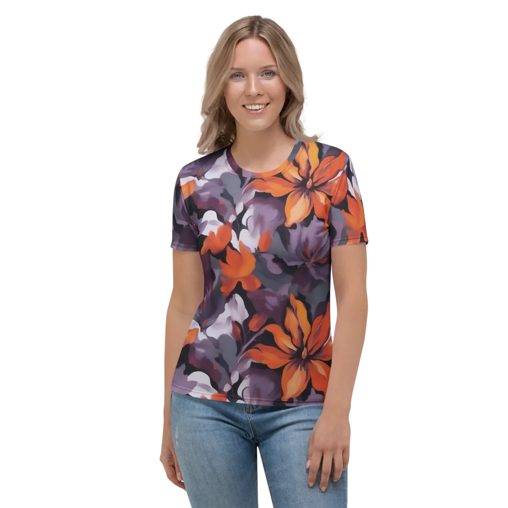 Velvet Flame on Women's Crew Neck T-Shirt — Front