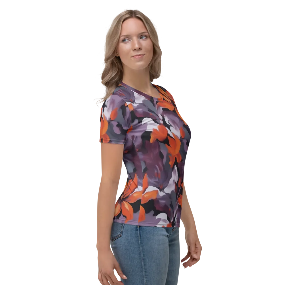 Velvet Flame on Women's Crew Neck T-Shirt — Right