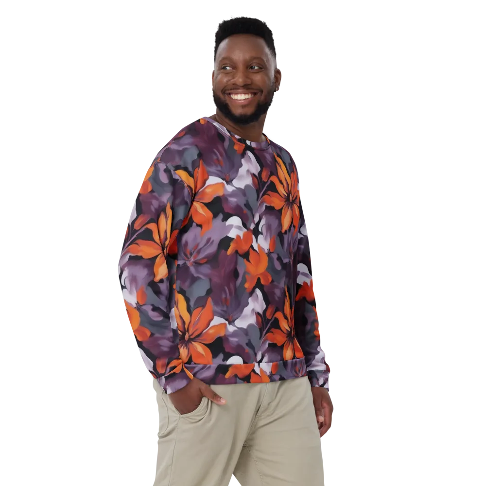 Velvet Flame on Sweatshirt — Front
