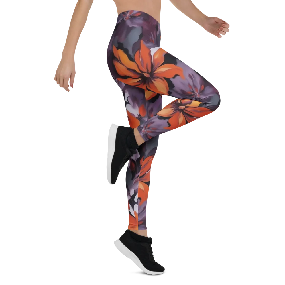 Velvet Flame on Leggings — Right