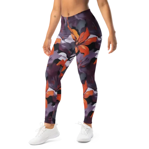 Velvet Flame on a Leggings