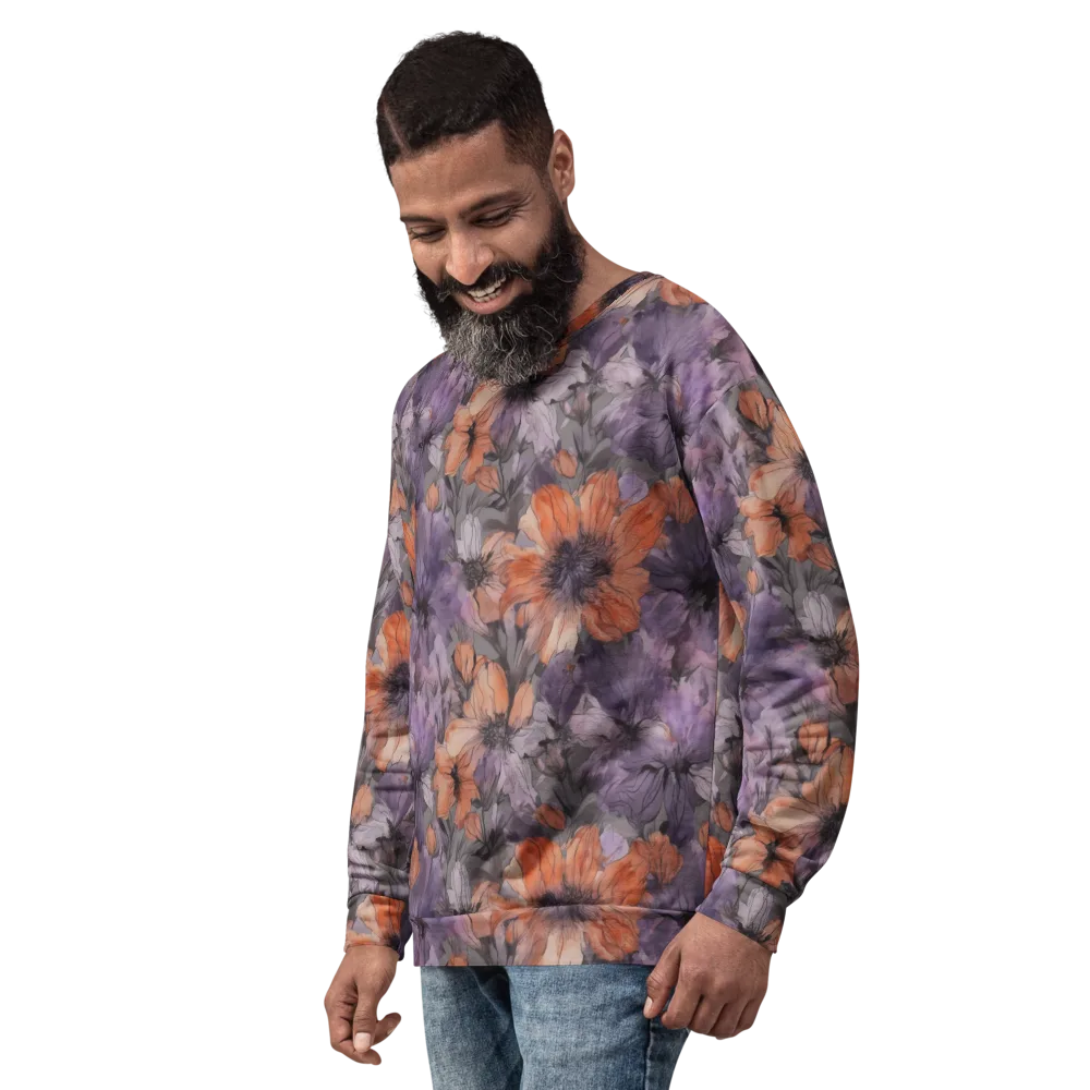 Poppy Dusk on Sweatshirt — Left Front
