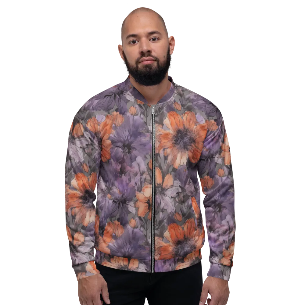 Poppy Dusk on Bomber Jacket — Front