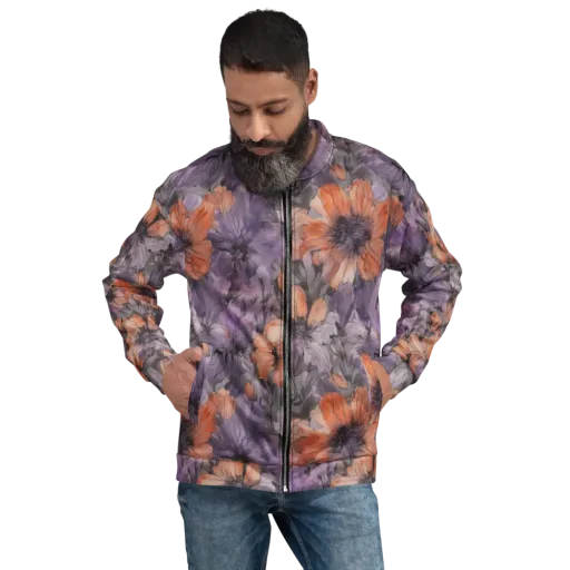 Poppy Dusk on a Bomber Jacket