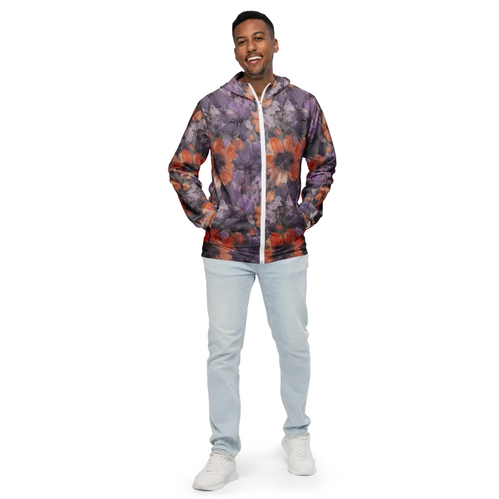 Poppy Dusk on Men's Windbreaker — Front